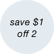 save $1 off 2