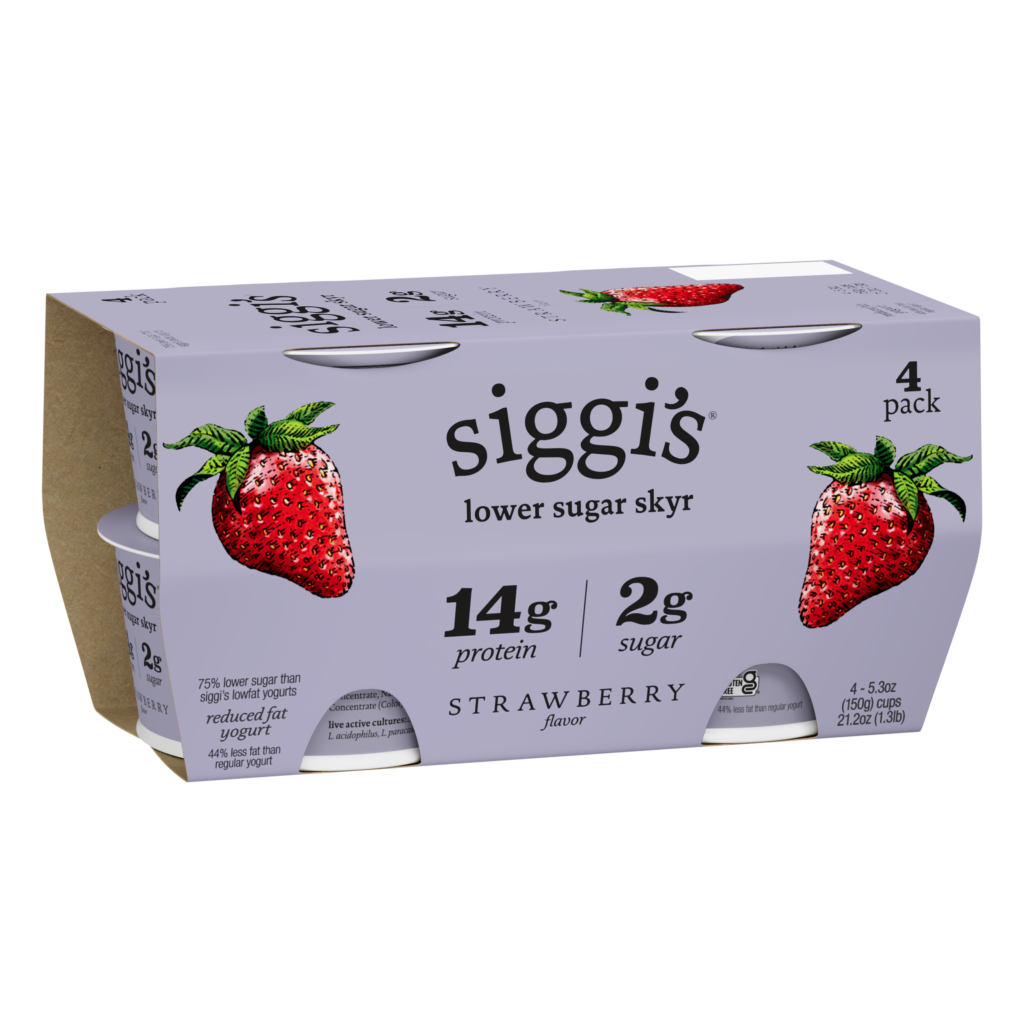 Strawberry (5.3oz) Skyr Icelandic Low-Fat Lower Sugar Yogurt 4ct Multipack