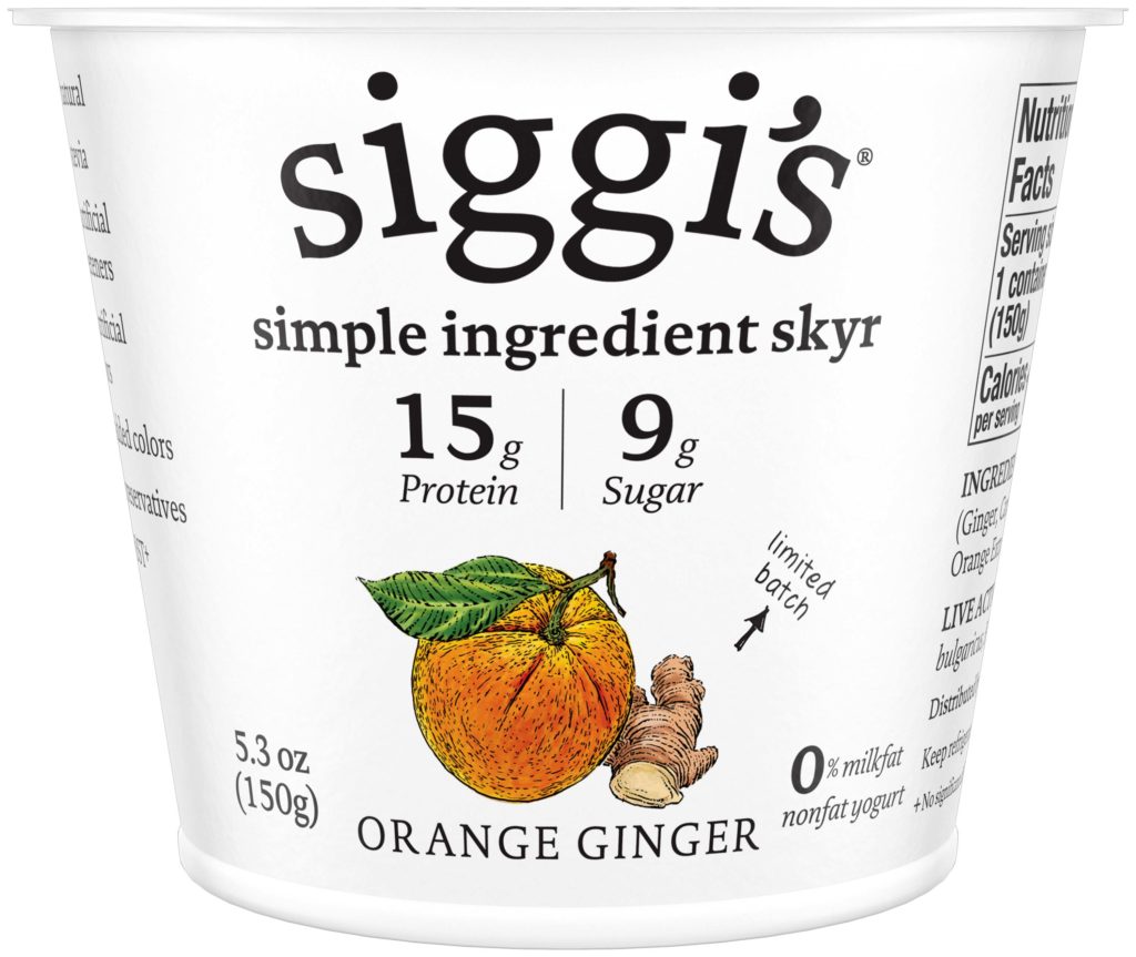 Orange Ginger Nonfat Yogurt