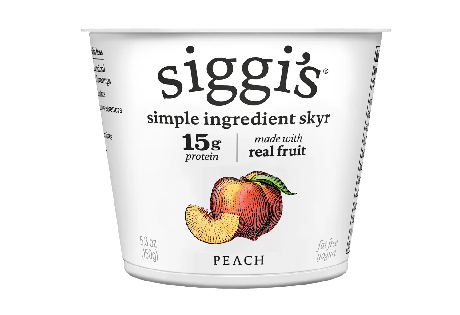 siggi's 0% 5.3oz Peach