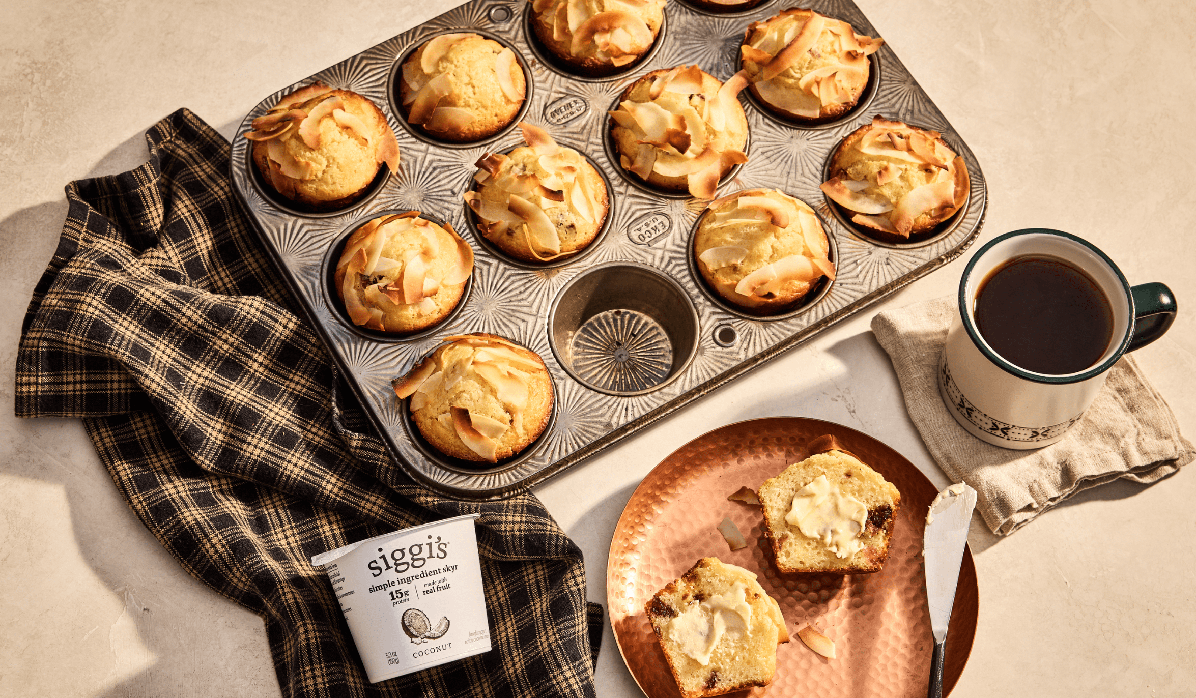 lime & coconut muffins