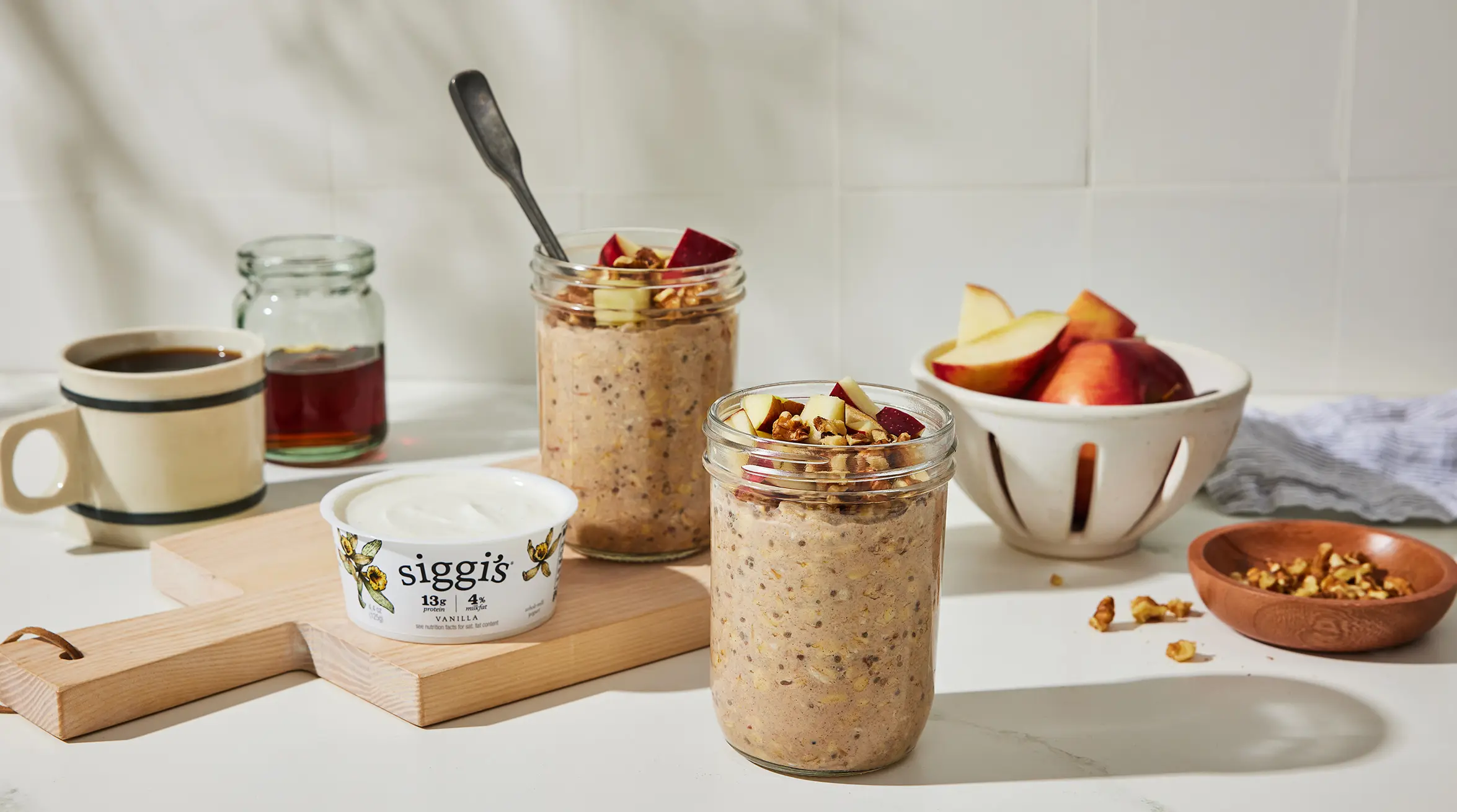 apple pie overnight oats