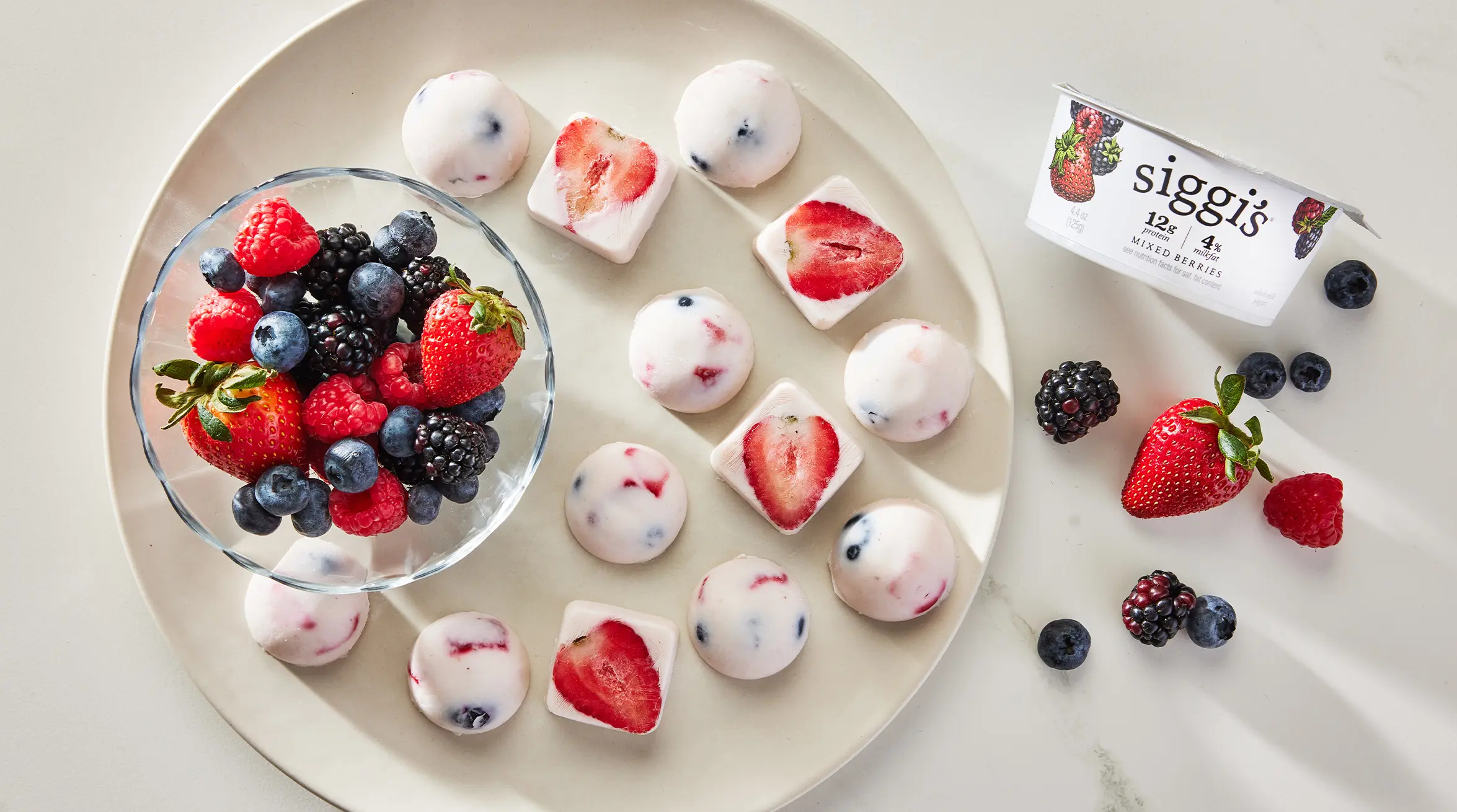 frozen yogurt bites