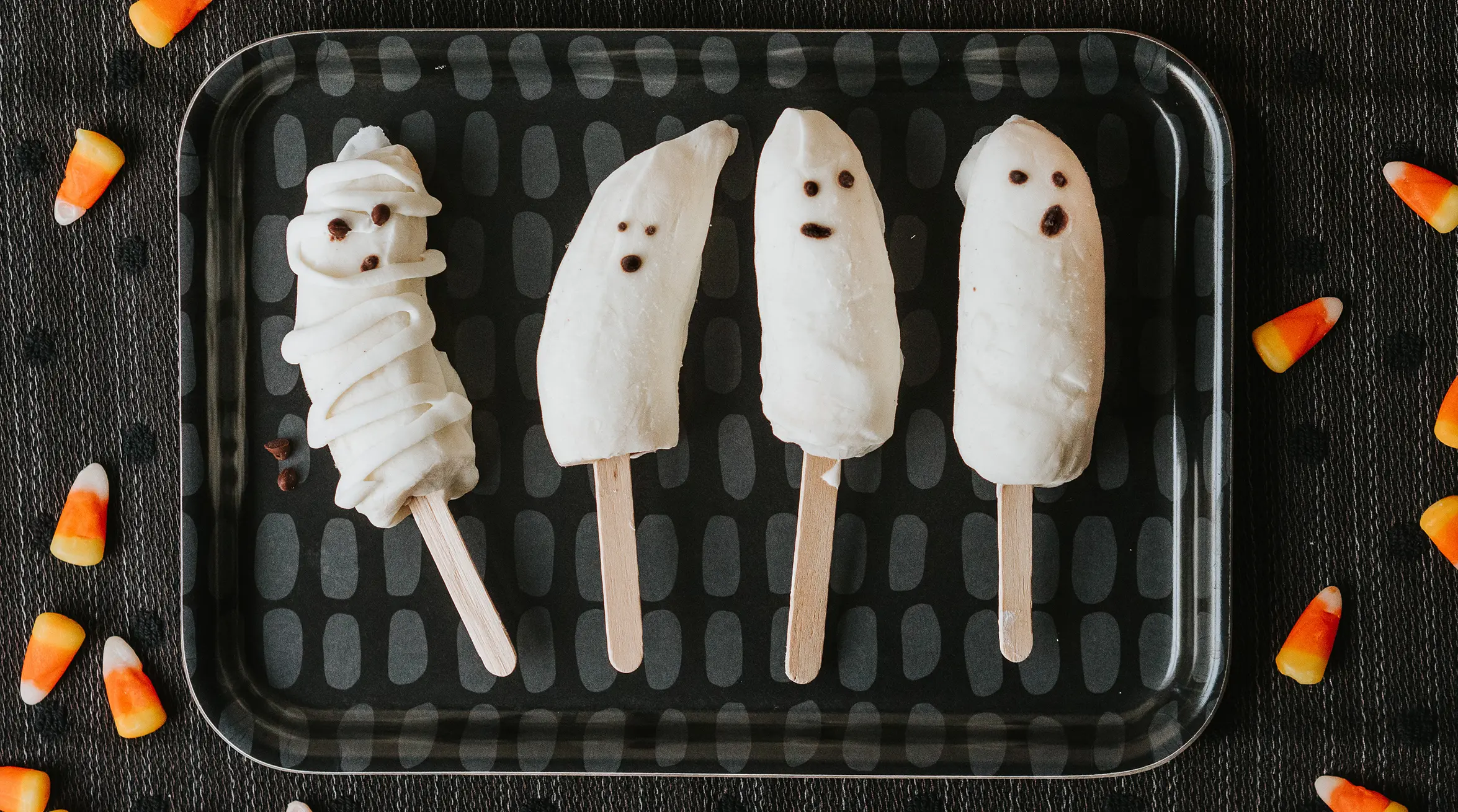 ghosts and mummies frozen treats