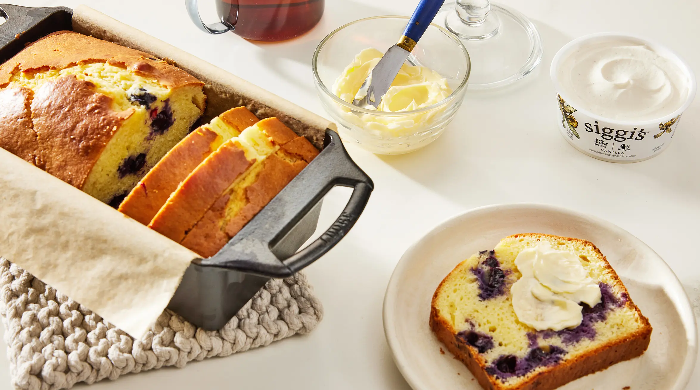 siggi's Icelandic yogurt - lemon blueberry skyr poundcake