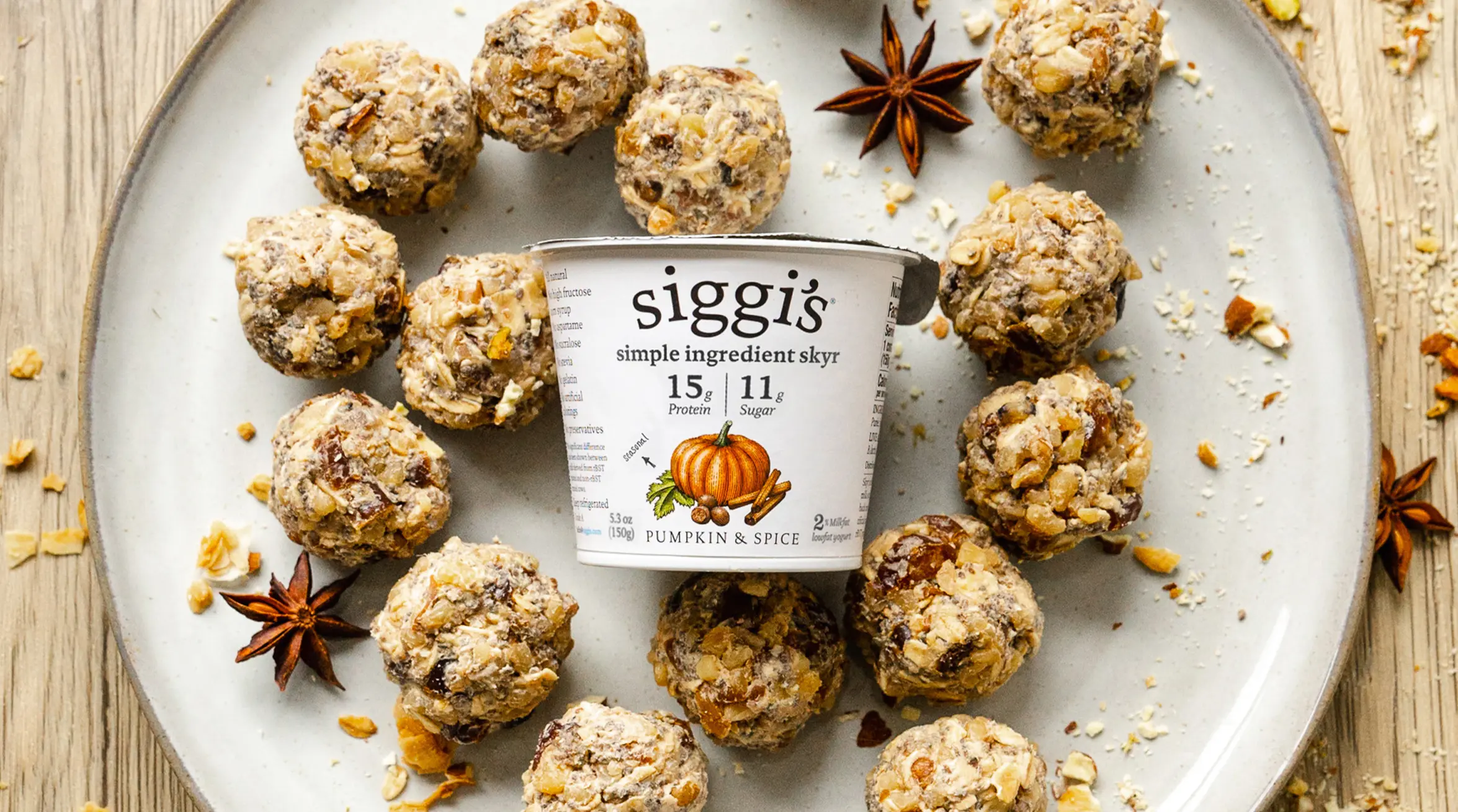 pumpkin spice protein bites