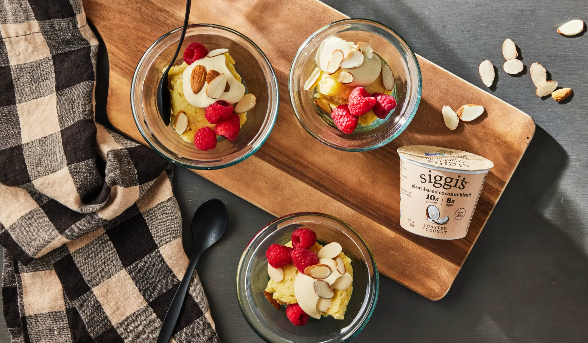 lemon almond pudding