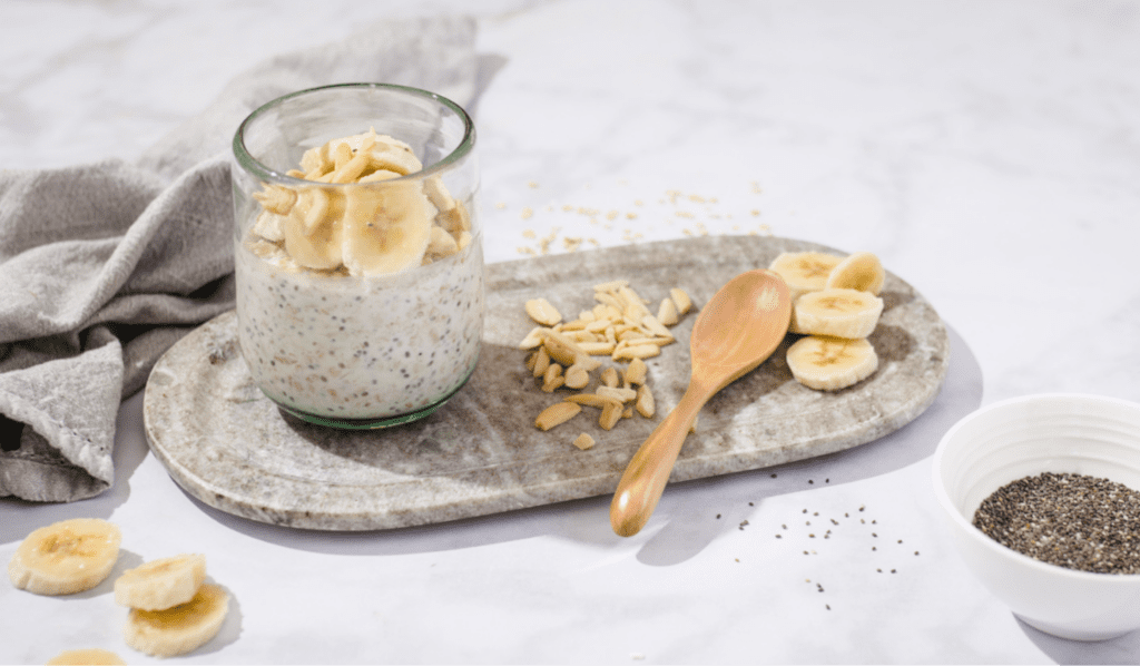 siggi's Icelandic yogurt - banana almond overnight oats