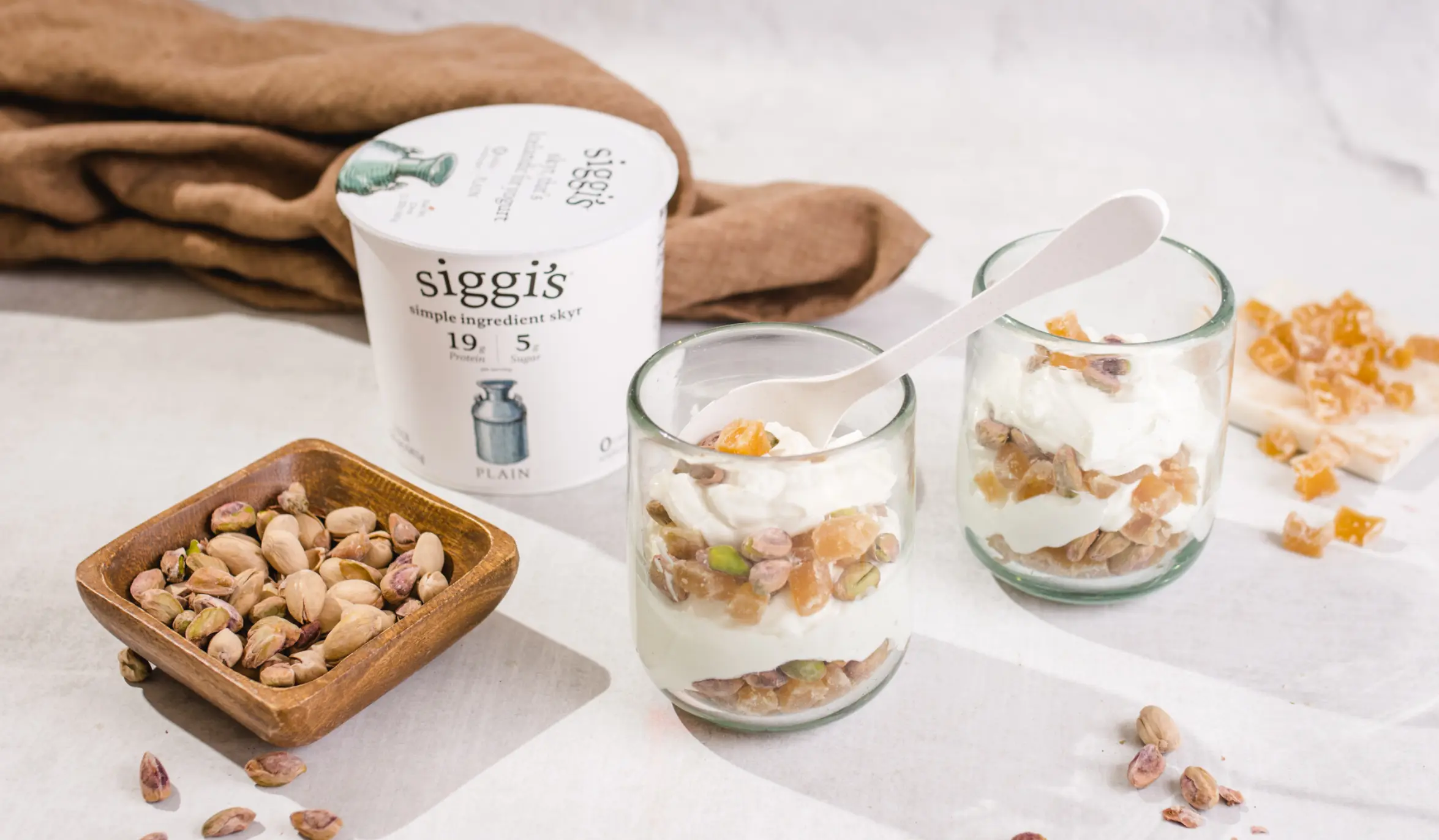 pistachio & ginger parfait