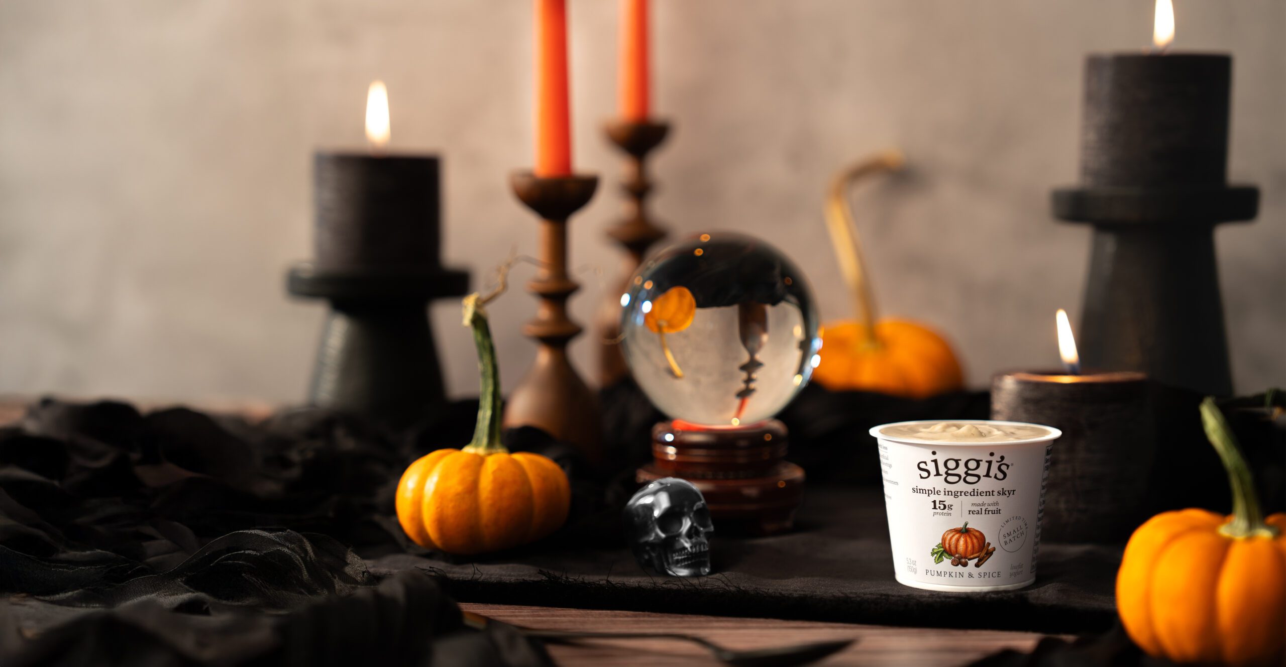 siggi's pumpkin & spice skyr spooky Halloween