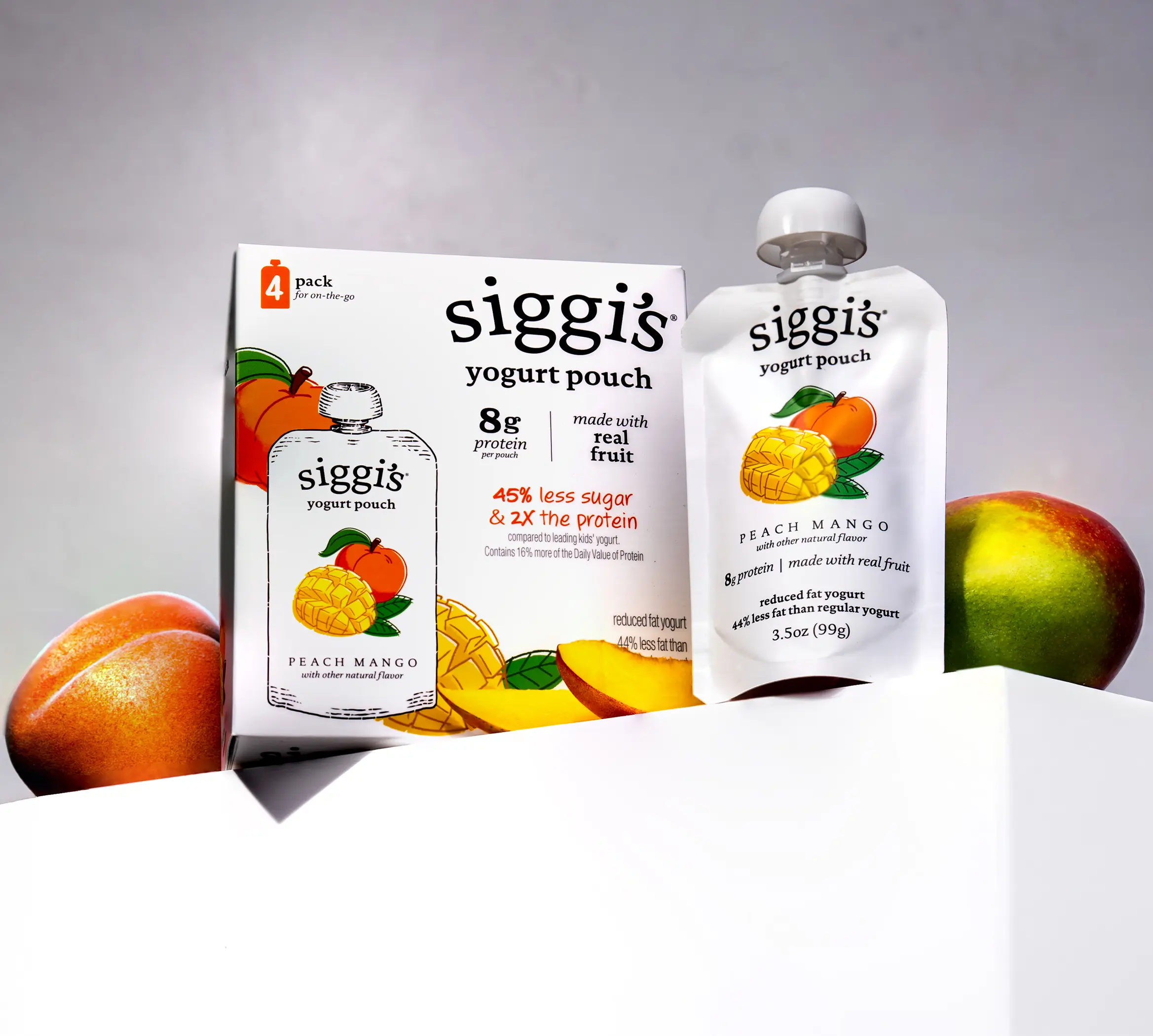 siggi's peach mango yogurt pouches