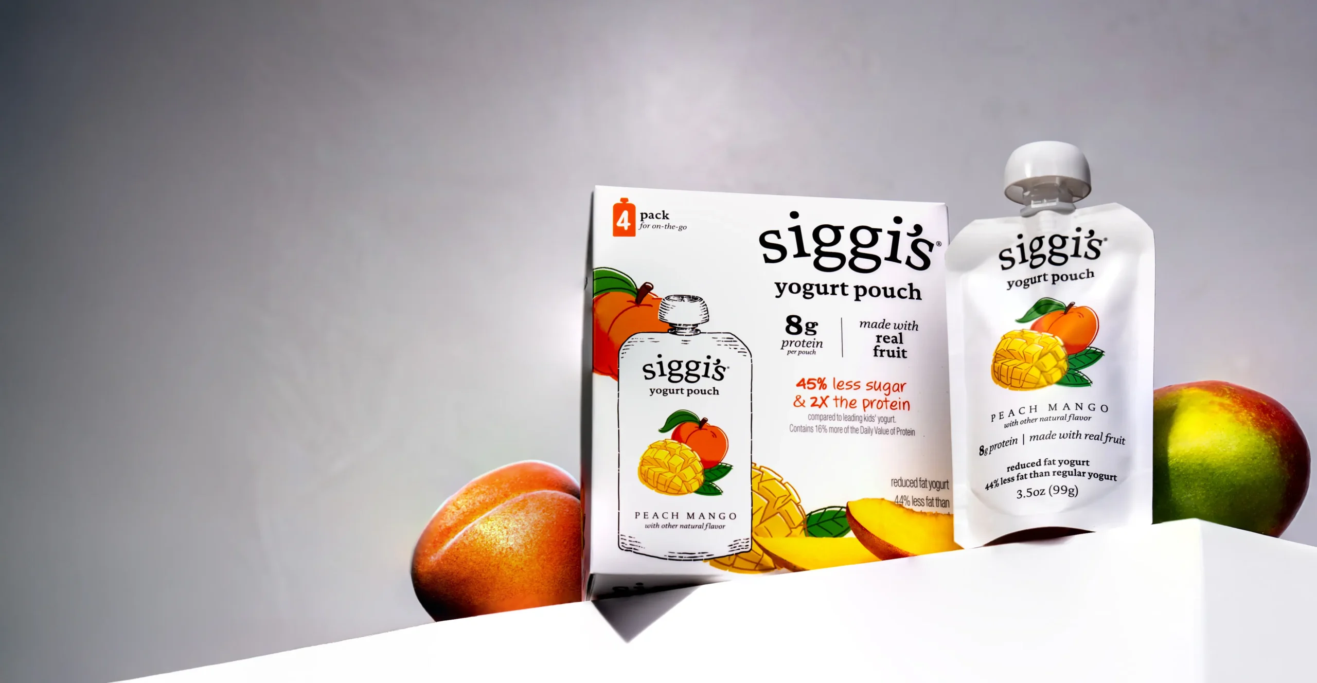 siggi's peach mango yogurt pouches