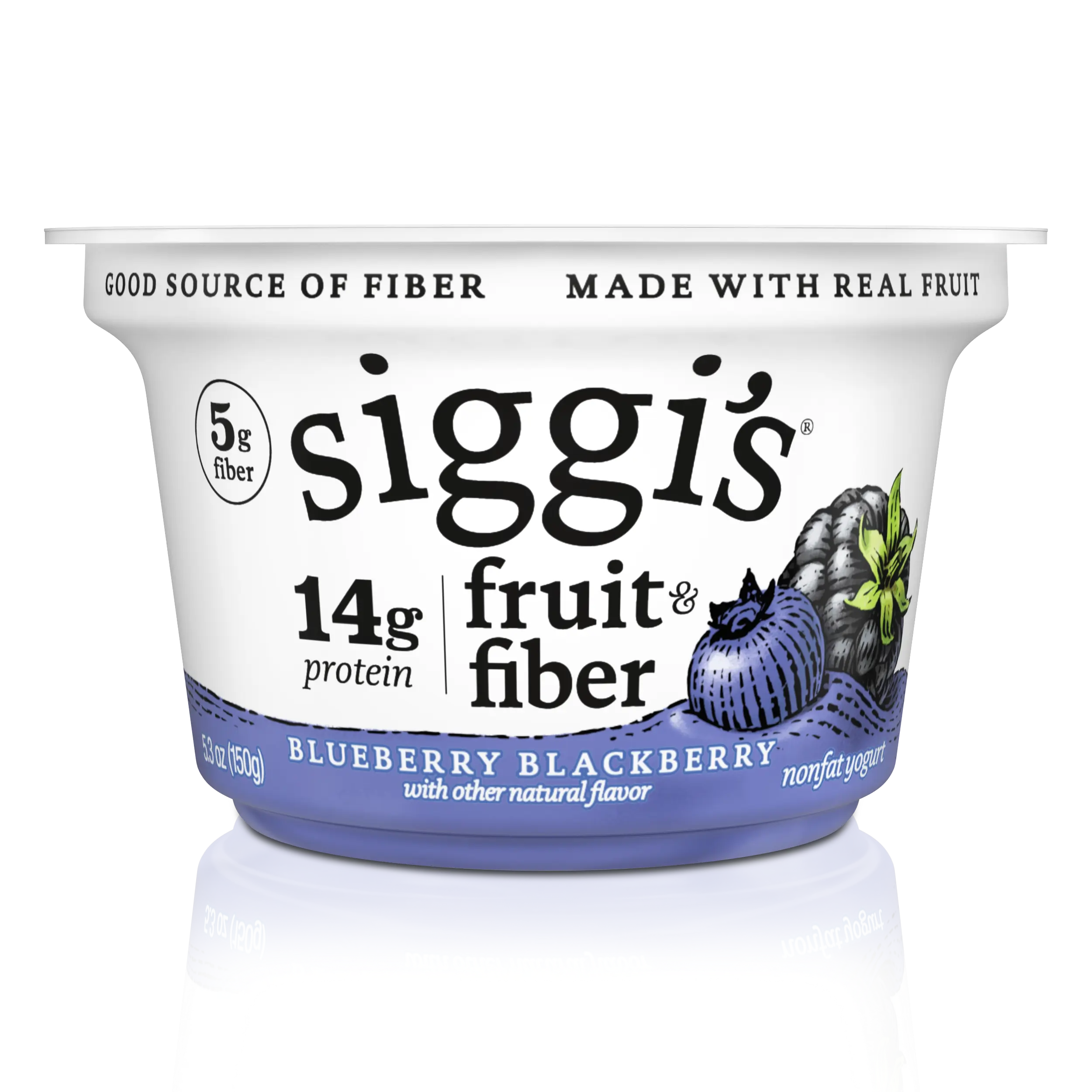 fruit & fiber blueberry blackberry nonfat skyr