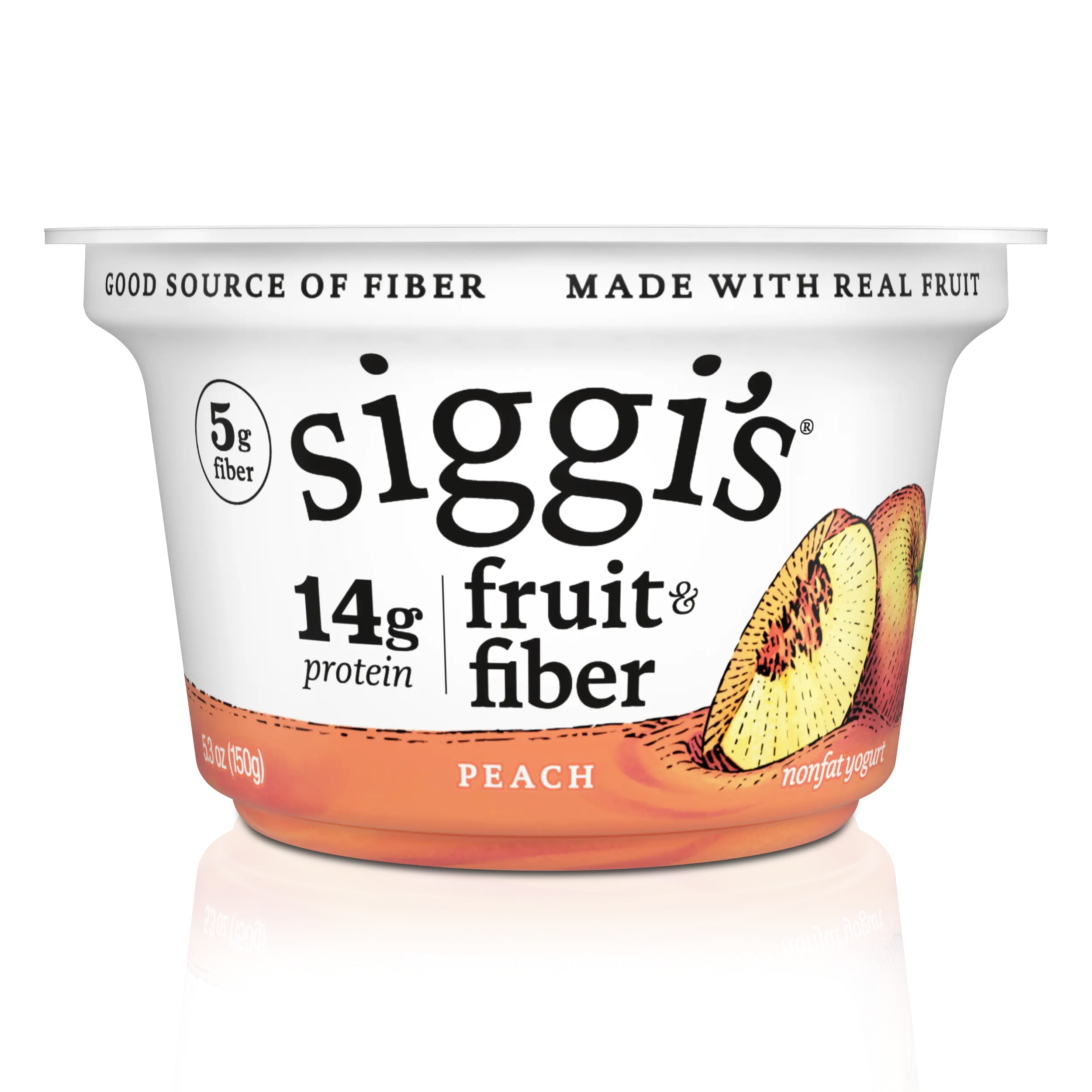 fruit & fiber peach nonfat skyr