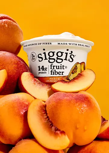siggi's fruit and fiber on peaches