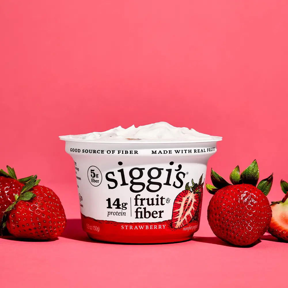 siggi's fruit & fiber strawberry with fruit