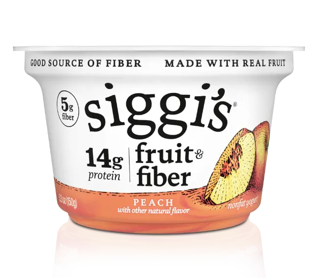 fruit & fiber peach nonfat skyr
