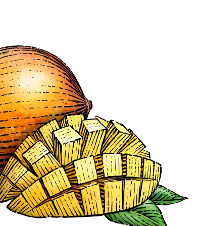 Mango Passion fruit animated graphic